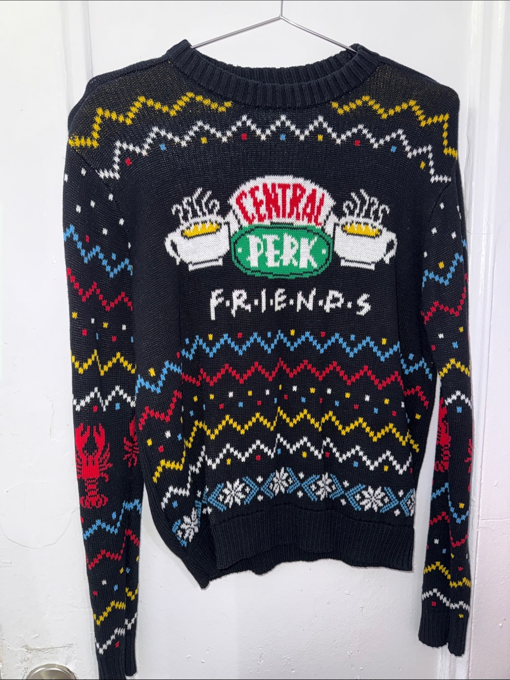 Friends Central Perk Black Holiday knit Sweater